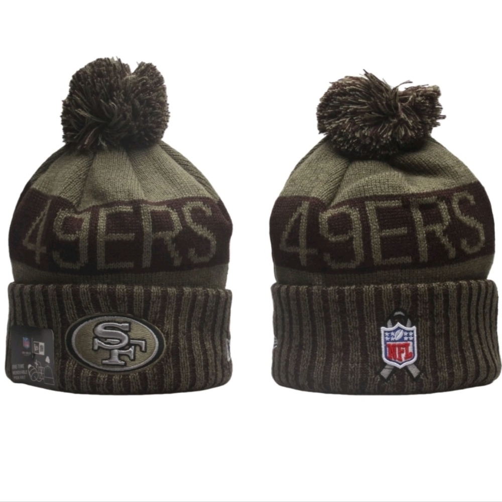 New Era On The Field Military Camo Green And Brown San francisco 49ers Beanie